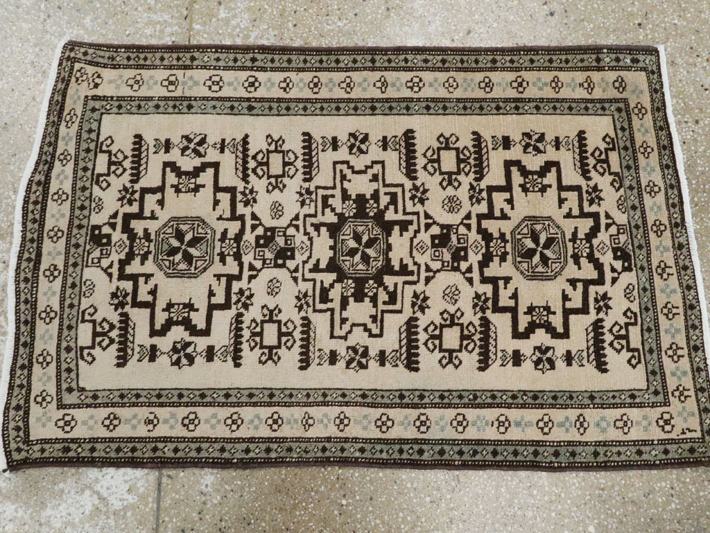 Vintage Persian Tabriz Rug (Pair: 2 of 2), No.23443 - Staging