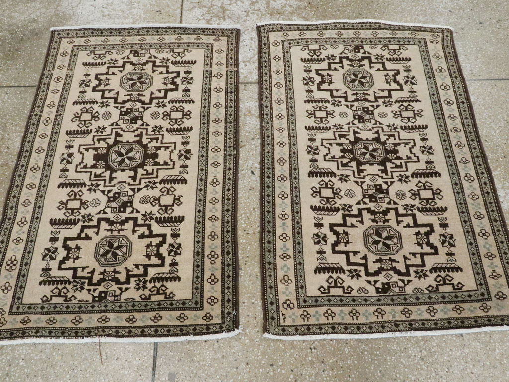 Vintage Persian Tabriz Rug (Pair: 2 of 2), No.23443 - Staging