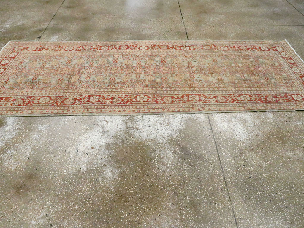 Antique Persian Mahal Gallery Runner, No.23453 - Staging