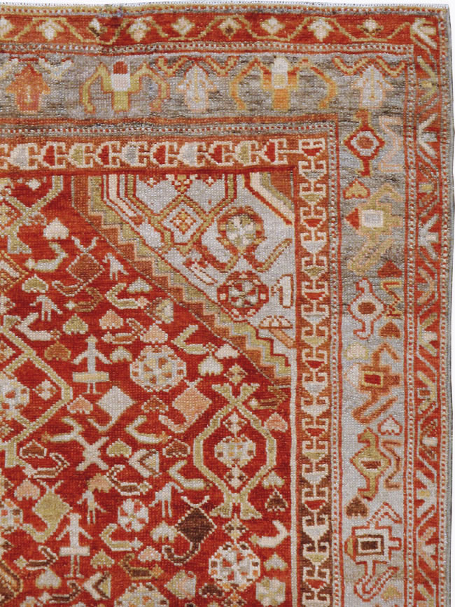 Vintage Persian Malayer Rug, No.23454 - Staging