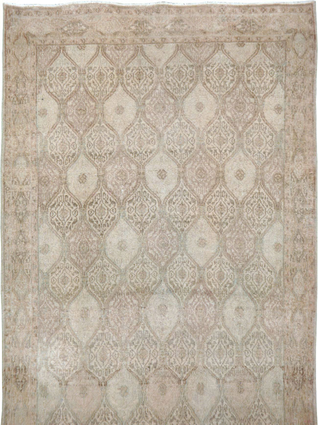 Vintage Persian Mashad Gallery Runner, No.23457 - Staging