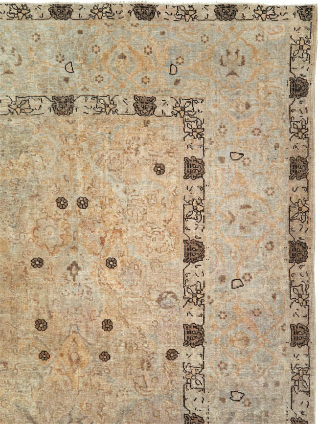 Antique Persian Tabriz Carpet, No.23467 - Staging