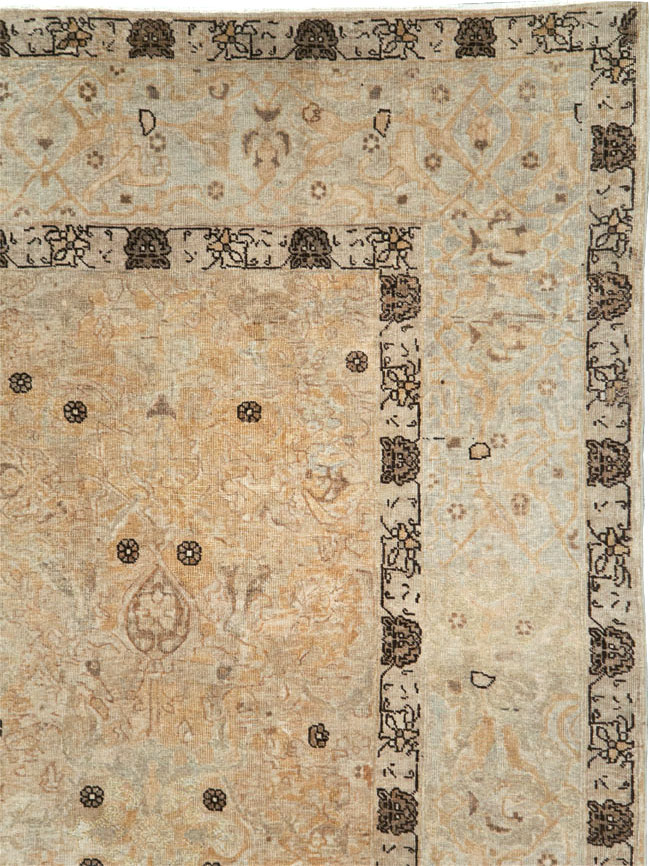 Antique Persian Tabriz Carpet, No.23467 - Staging