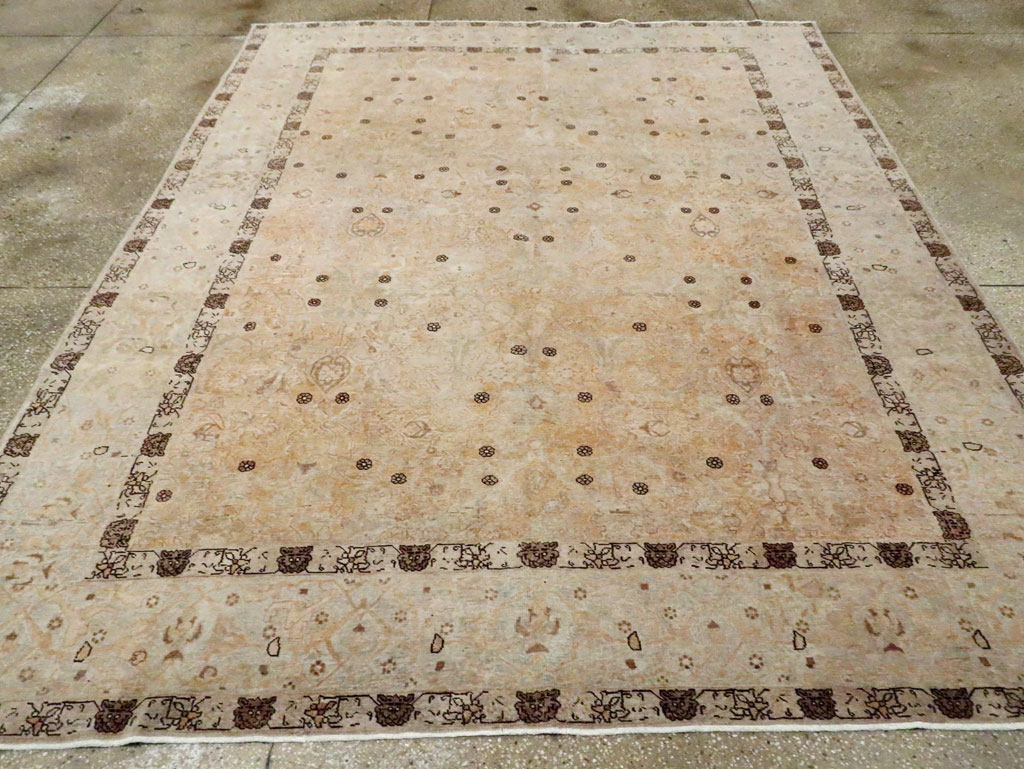 Antique Persian Tabriz Carpet, No.23467 - Staging