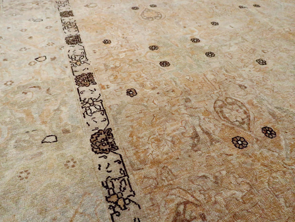 Antique Persian Tabriz Carpet, No.23467 - Staging