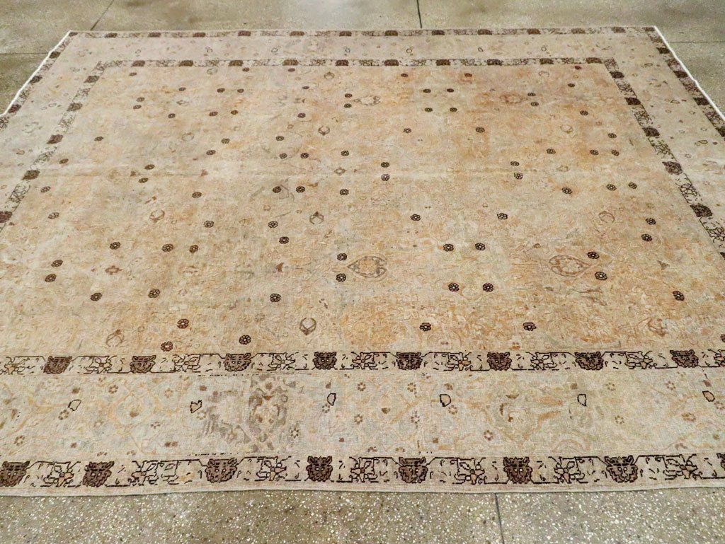 Antique Persian Tabriz Carpet, No.23467 - Staging