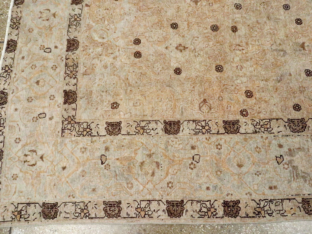 Antique Persian Tabriz Carpet, No.23467 - Staging