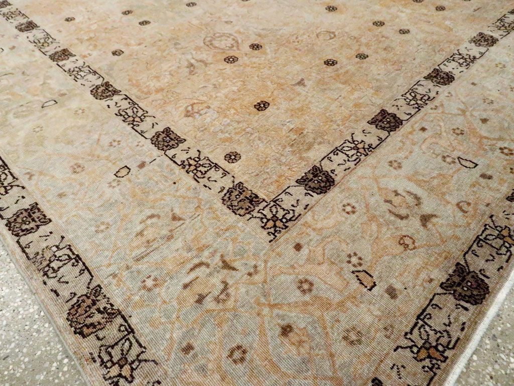 Antique Persian Tabriz Carpet, No.23467 - Staging