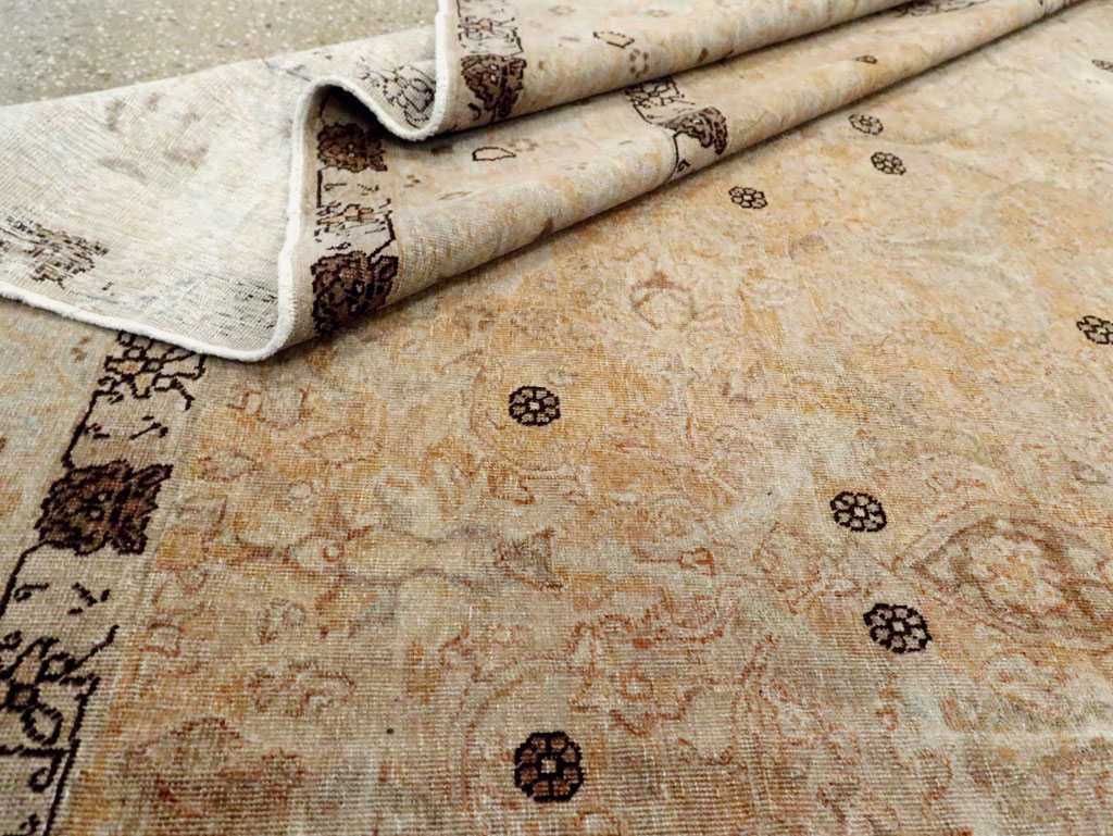 Antique Persian Tabriz Carpet, No.23467 - Staging