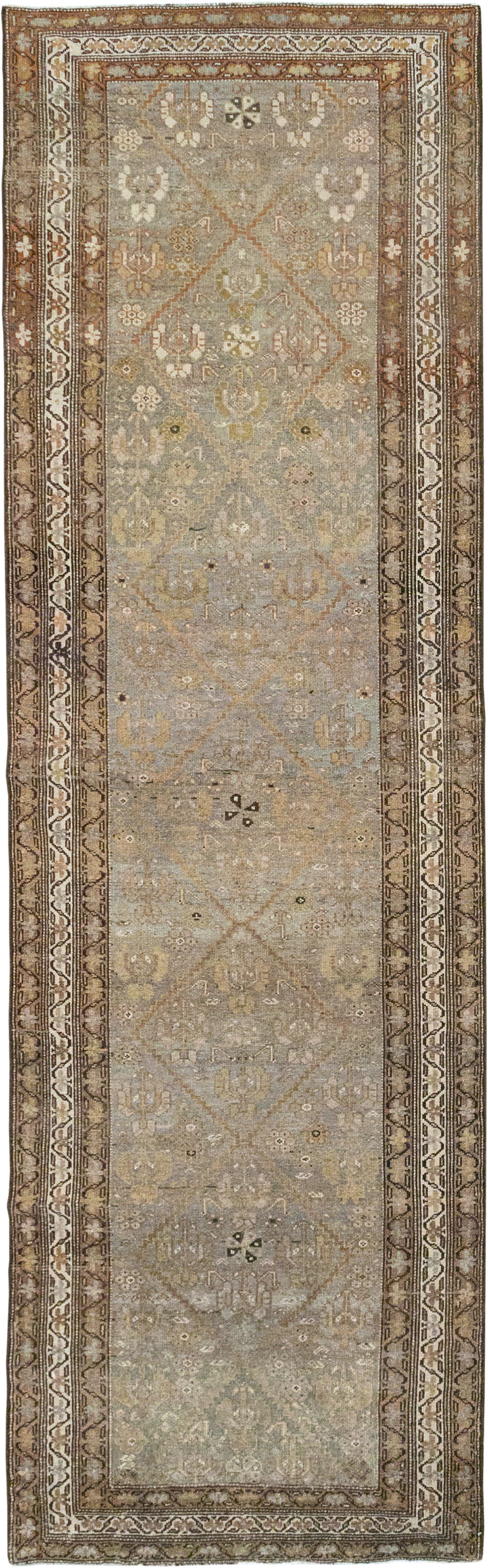 Vintage Persian Kurdish Runner, No.23475 - Staging