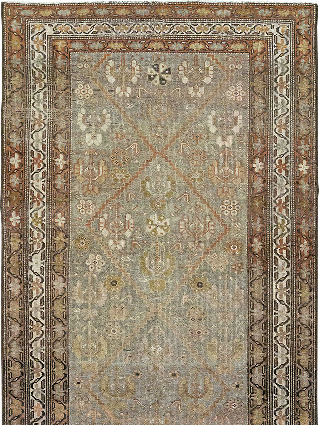 Vintage Persian Kurdish Runner, No.23475 - Staging