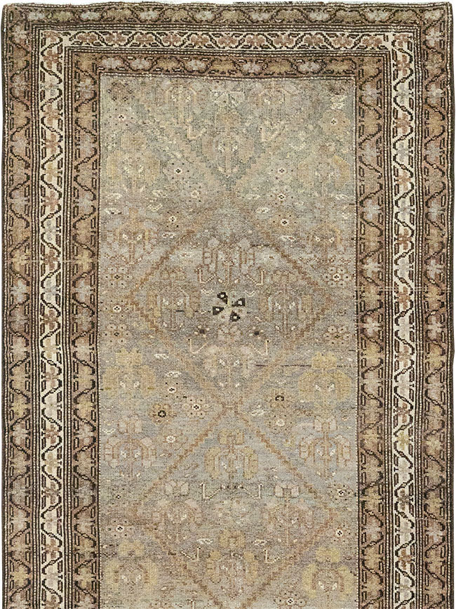 Vintage Persian Kurdish Runner, No.23475 - Staging