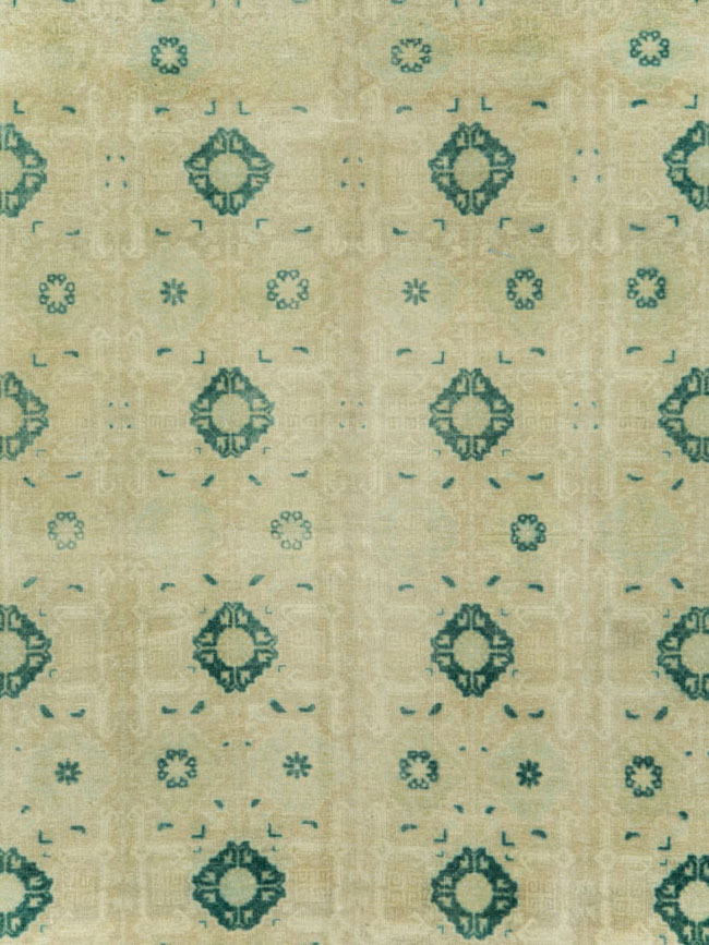 Vintage Persian Tabriz Carpet, No.23476 - Staging