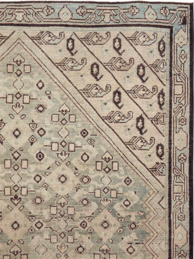 Vintage Persian Malayer Rug, No.23479 - Staging