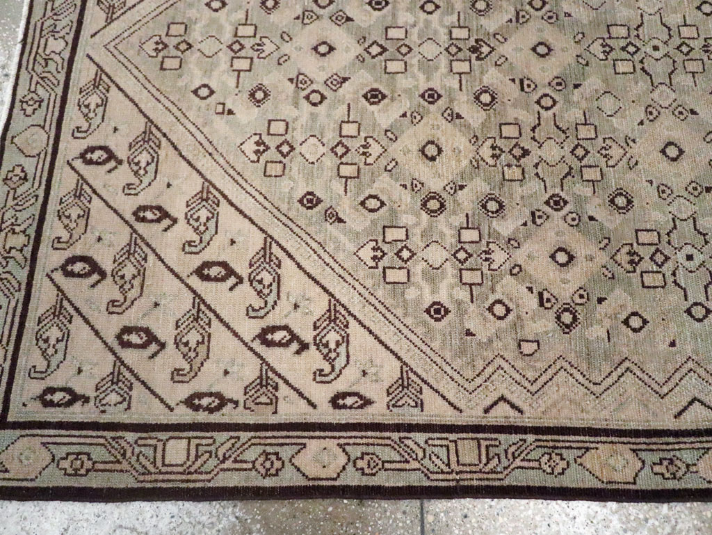 Vintage Persian Malayer Rug, No.23479 - Staging