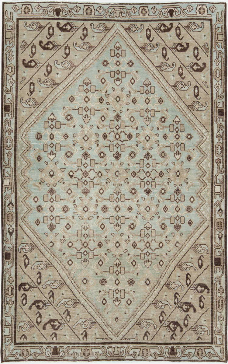 Vintage Persian Malayer Rug (Pair: 2 of 2), No.23480 - Staging