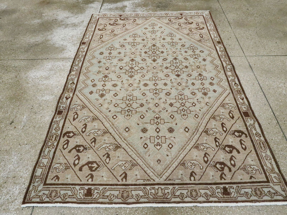 Vintage Persian Malayer Rug (Pair: 2 of 2), No.23480 - Staging