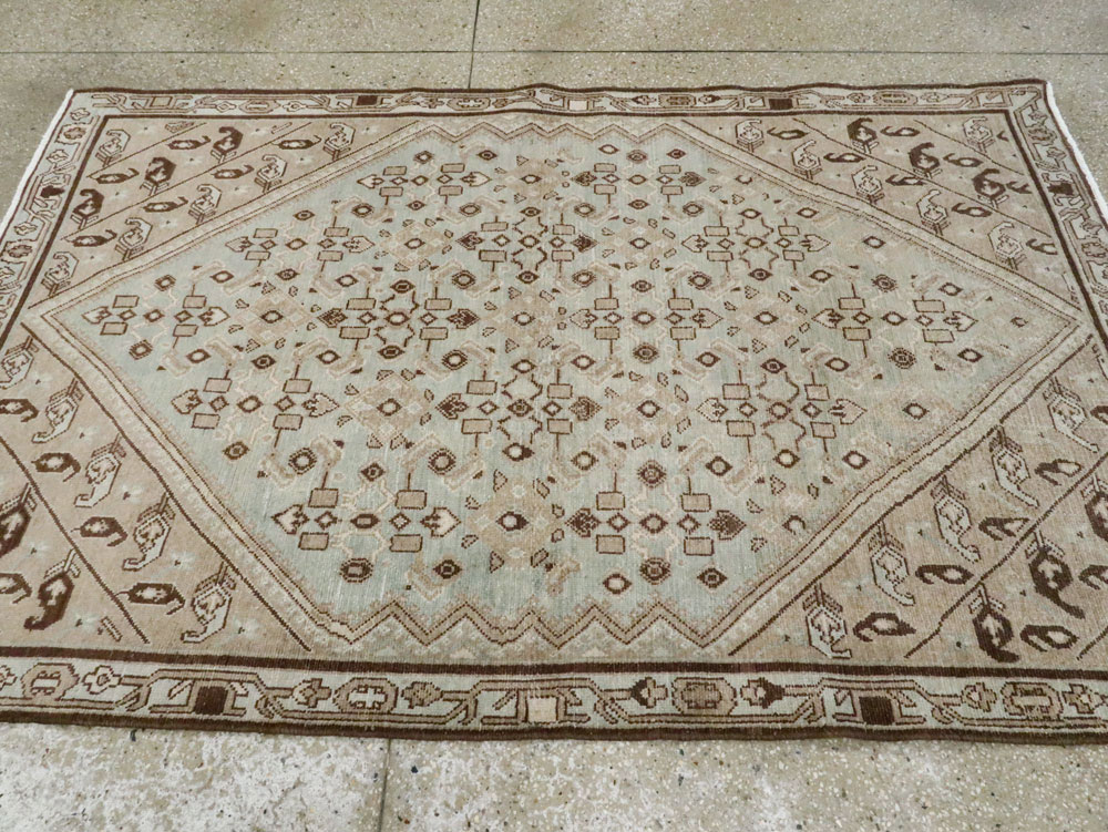 Vintage Persian Malayer Rug (Pair: 2 of 2), No.23480 - Staging