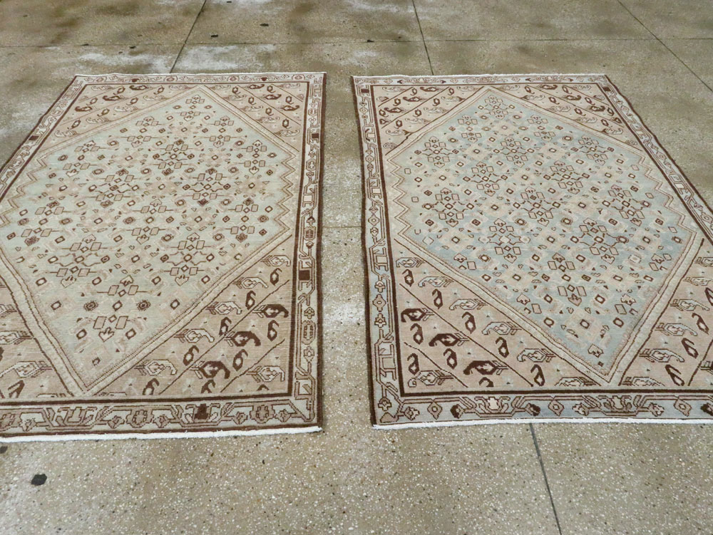 Vintage Persian Malayer Rug (Pair: 2 of 2), No.23480 - Staging
