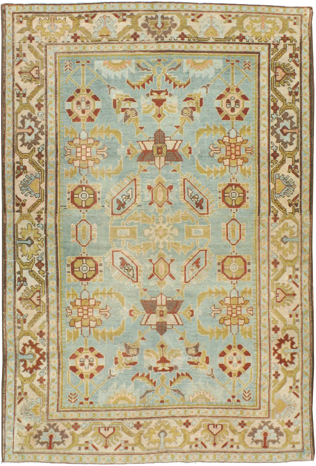 Vintage Persian Malayer Rug, No.23484 - Staging