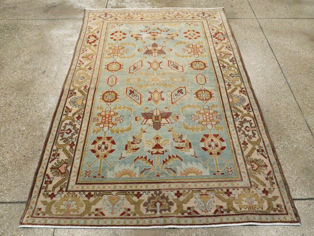 Vintage Persian Malayer Rug, No.23484 - Staging