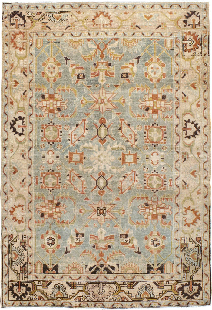 Vintage  Persian Malayer Rug, No.23485 - Staging