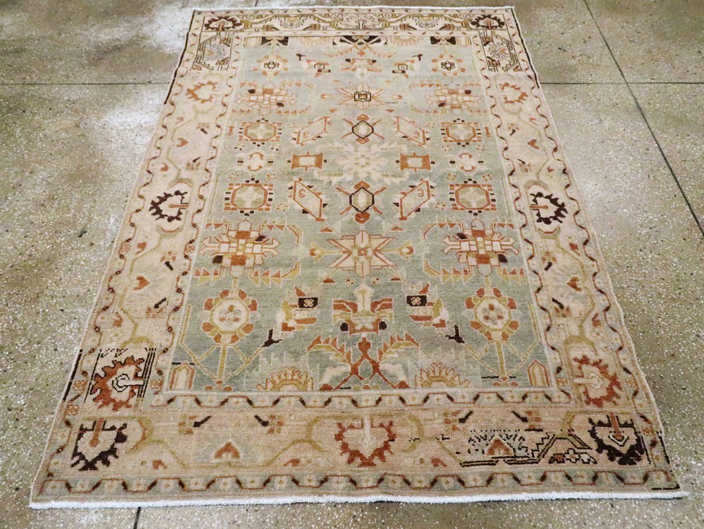Vintage  Persian Malayer Rug, No.23485 - Staging