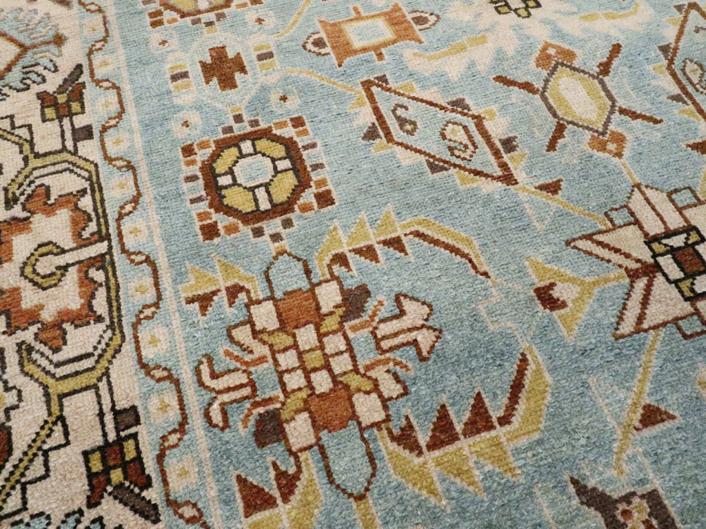 Vintage Persian Malayer Rug (Pair: 1 of 2), No.23486 - Staging