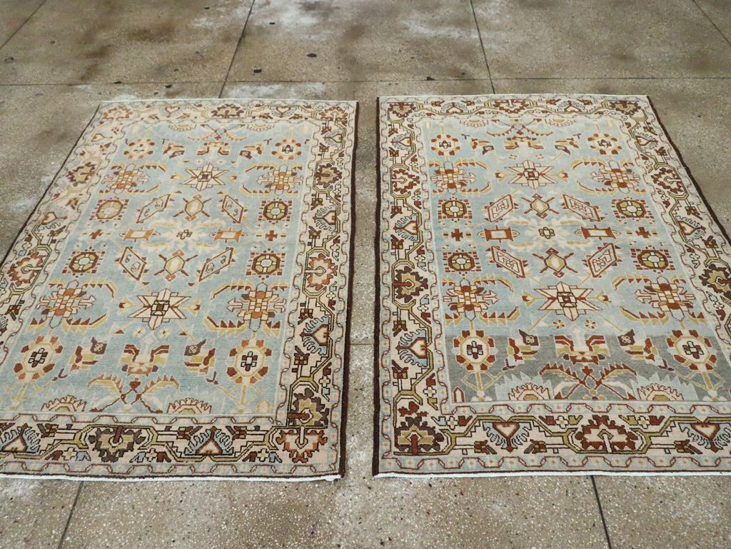 Vintage Persian Malayer Rug (Pair: 1 of 2), No.23486 - Staging
