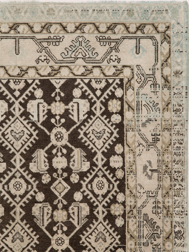 Vintage Persian Malayer Rug, No.23489 - Staging