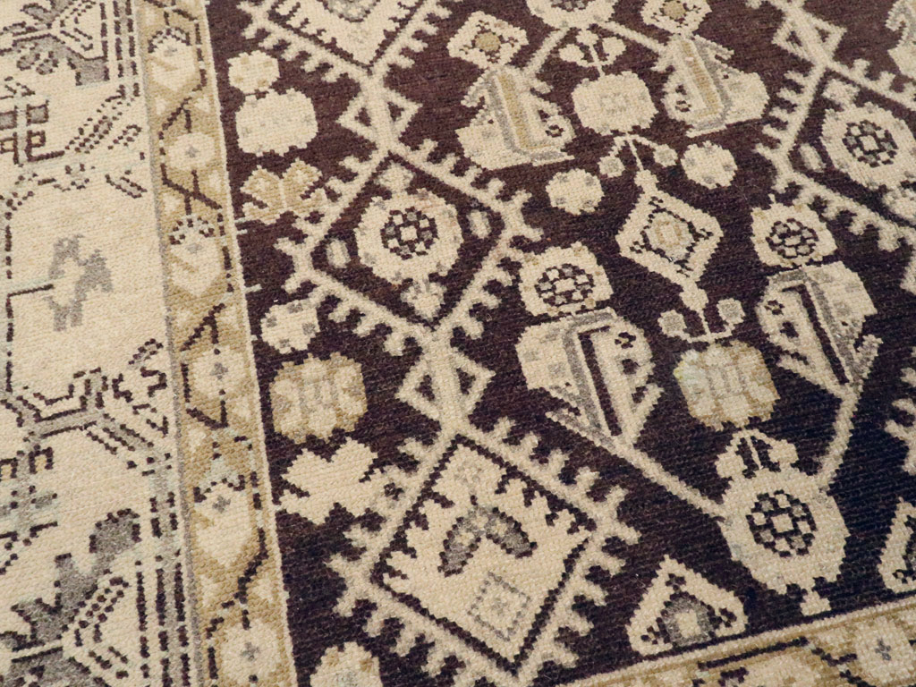 Vintage Persian Malayer Rug, No.23489 - Staging