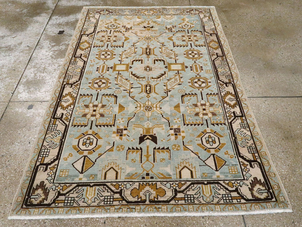 Vintage Persian Malayer Rug, No.23491 - Staging