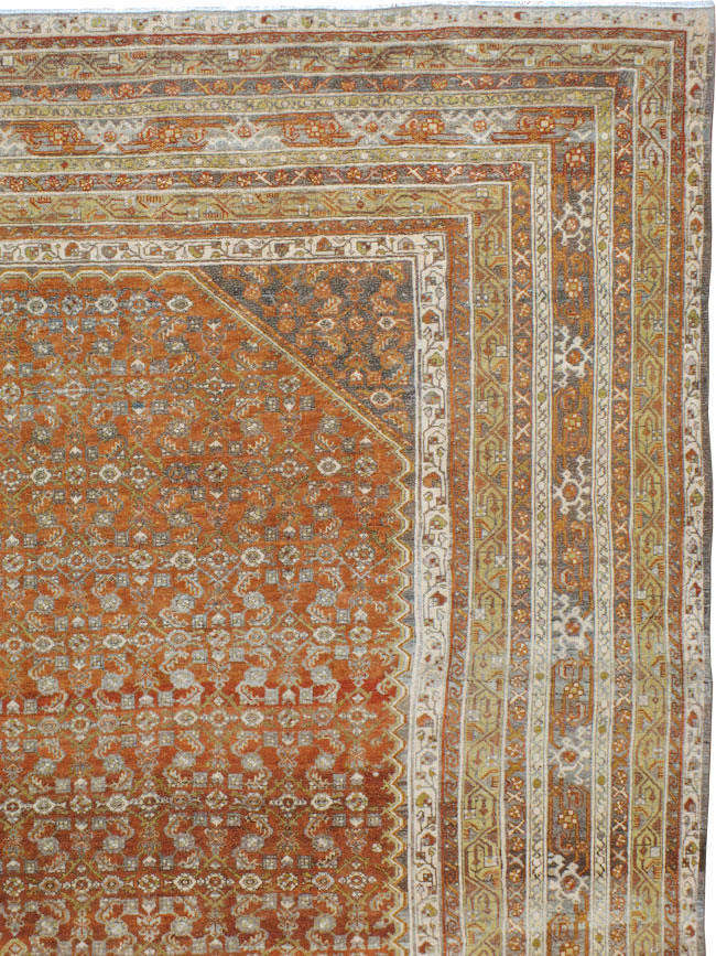Antique Persian Malayer Carpet, No.23495 - Staging