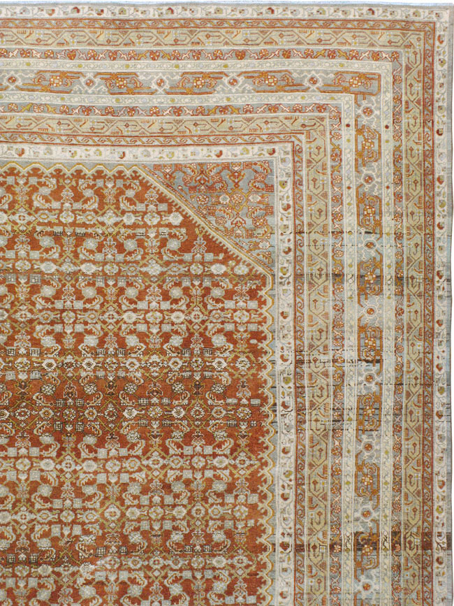 Antique Persian Malayer Carpet, No.23495 - Staging