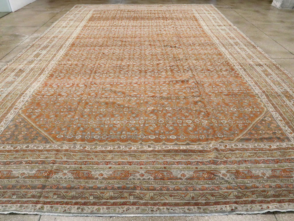 Antique Persian Malayer Carpet, No.23495 - Staging