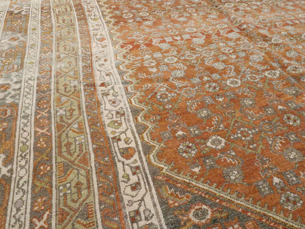 Antique Persian Malayer Carpet, No.23495 - Staging