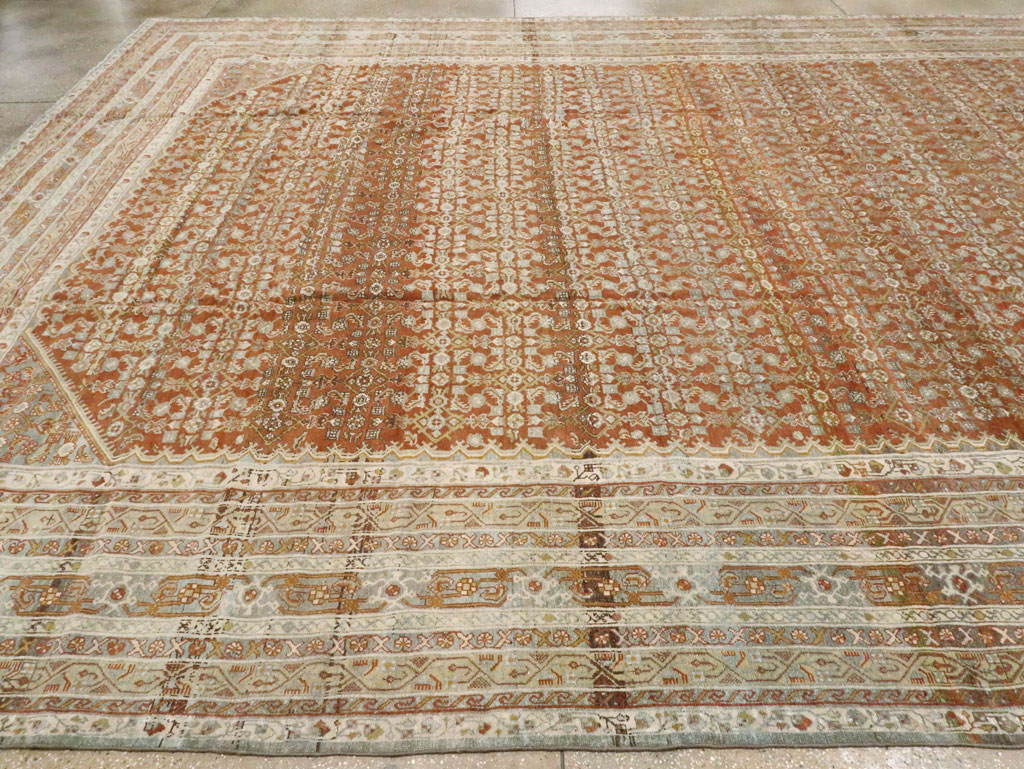 Antique Persian Malayer Carpet, No.23495 - Staging