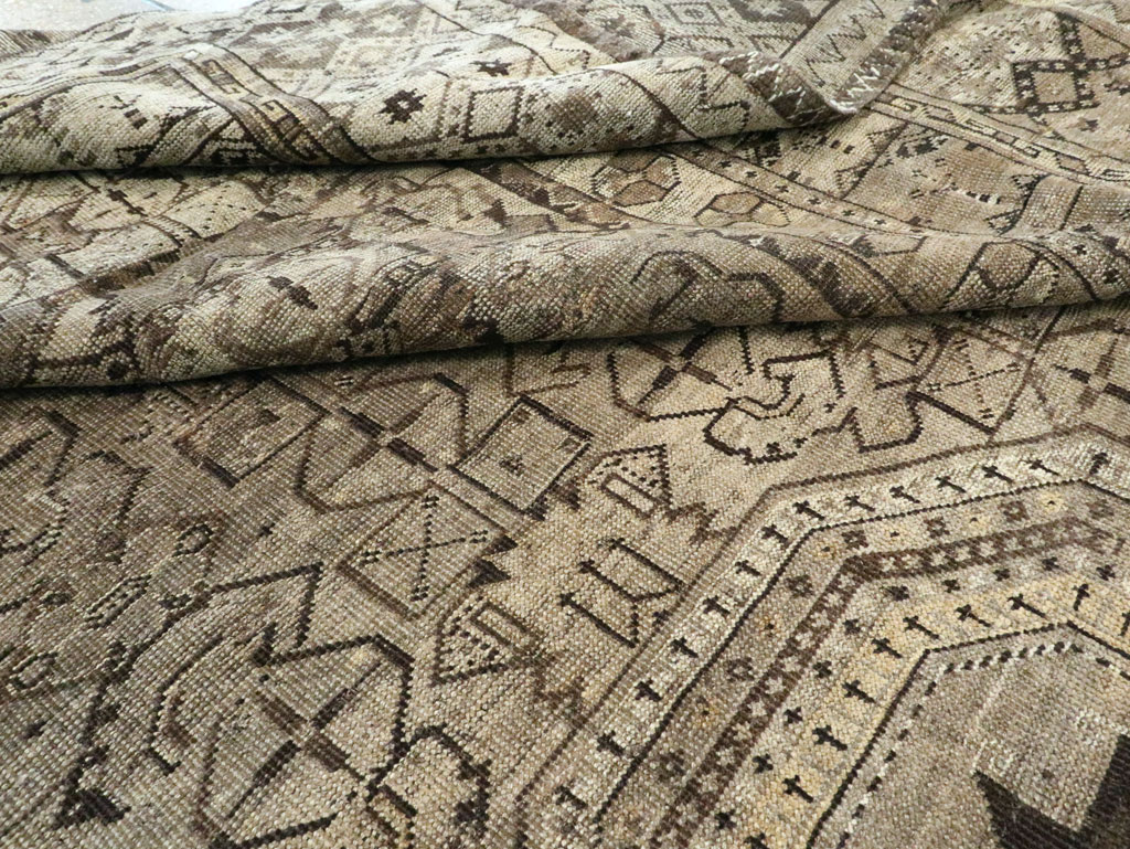 Antique Central Asian Beshir Carpet, No.23502 - Staging