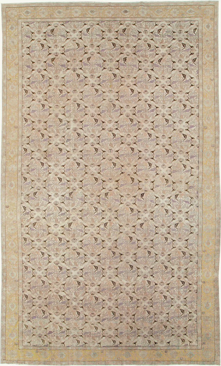 Antique Persian Senneh Tabriz Carpet, No.23515 - Staging
