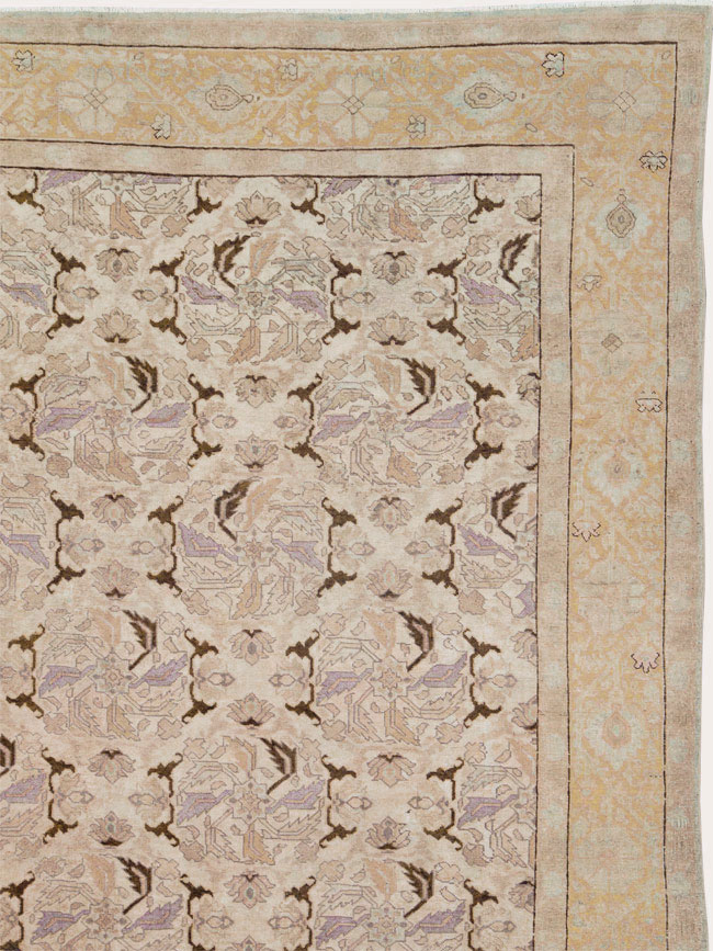 Antique Persian Senneh Tabriz Carpet, No.23515 - Staging
