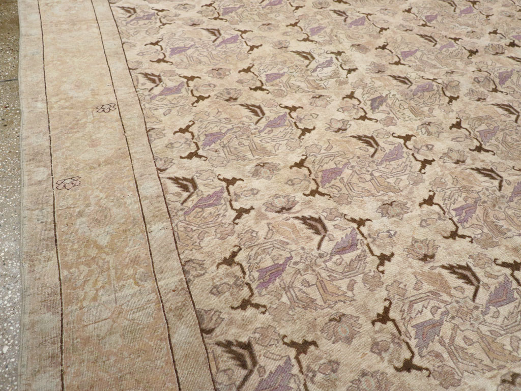 Antique Persian Senneh Tabriz Carpet, No.23515 - Staging