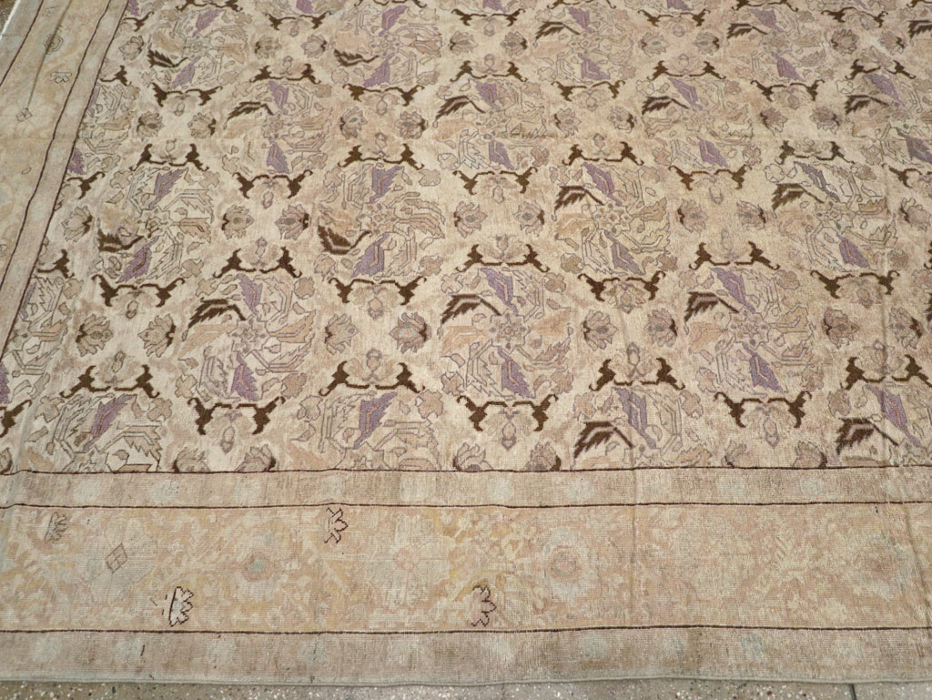 Antique Persian Senneh Tabriz Carpet, No.23515 - Staging