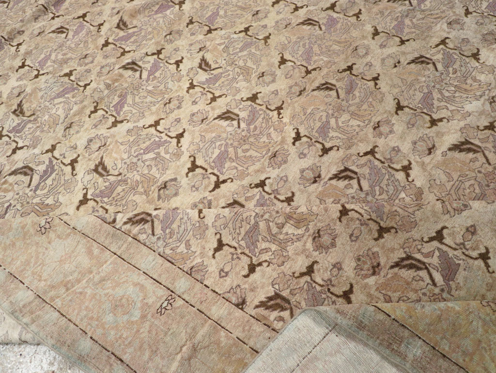 Antique Persian Senneh Tabriz Carpet, No.23515 - Staging