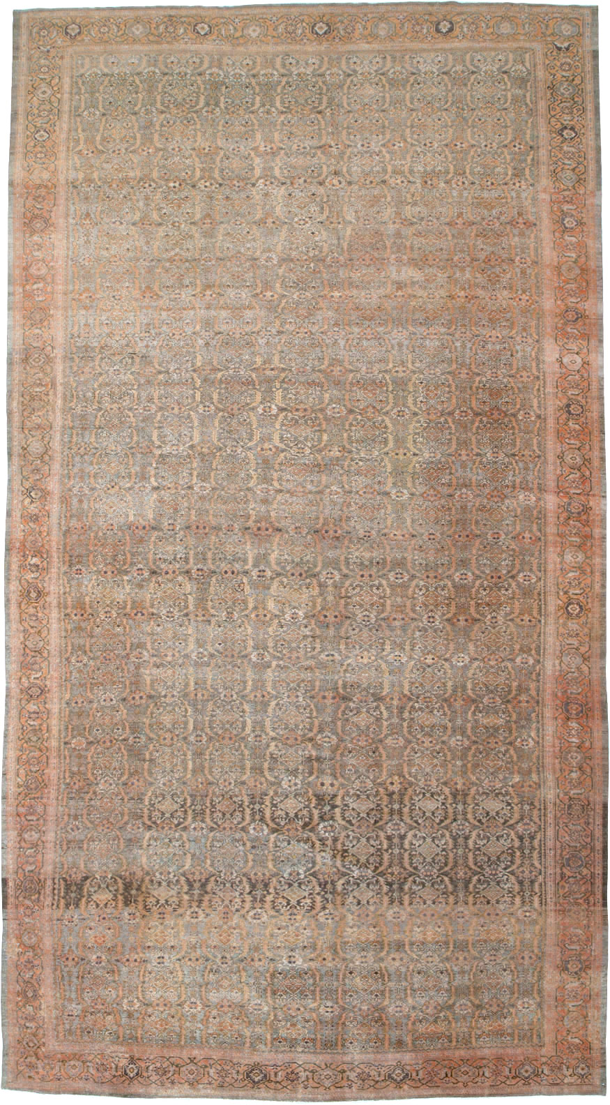 Antique Persian Malayer Carpet, No.23516 - Staging
