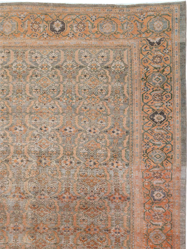 Antique Persian Malayer Carpet, No.23516 - Staging