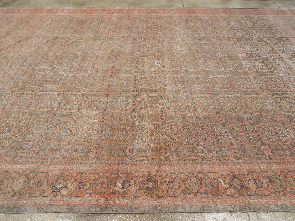 Antique Persian Malayer Carpet, No.23516 - Staging