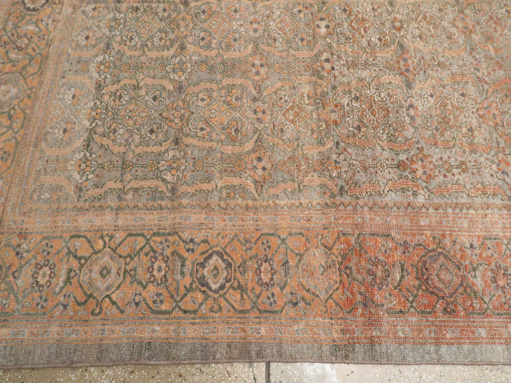 Antique Persian Malayer Carpet, No.23516 - Staging