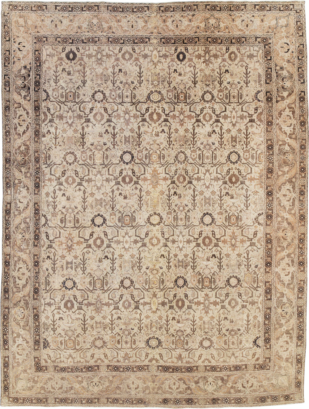 Antique Persian Tabriz Carpet, No.23527 - Staging