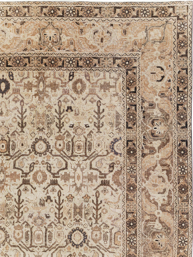 Antique Persian Tabriz Carpet, No.23527 - Staging