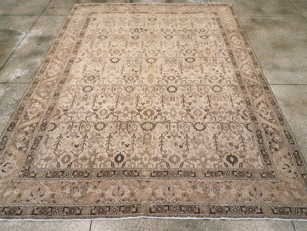 Antique Persian Tabriz Carpet, No.23527 - Staging